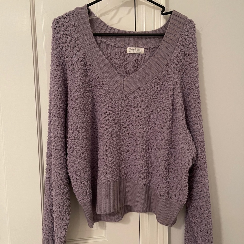 Purple sweater!